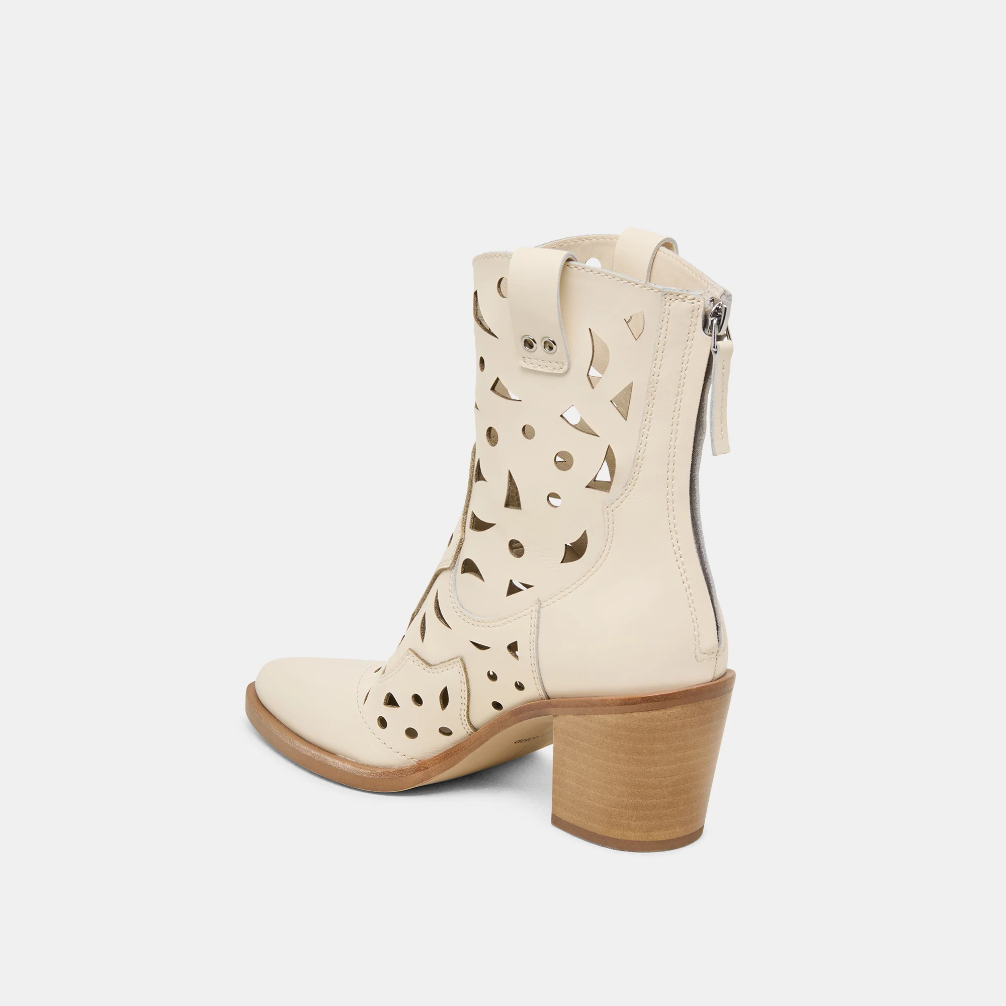 ZENOBI BOOTIES OFF WHITE LEATHER - Image 5
