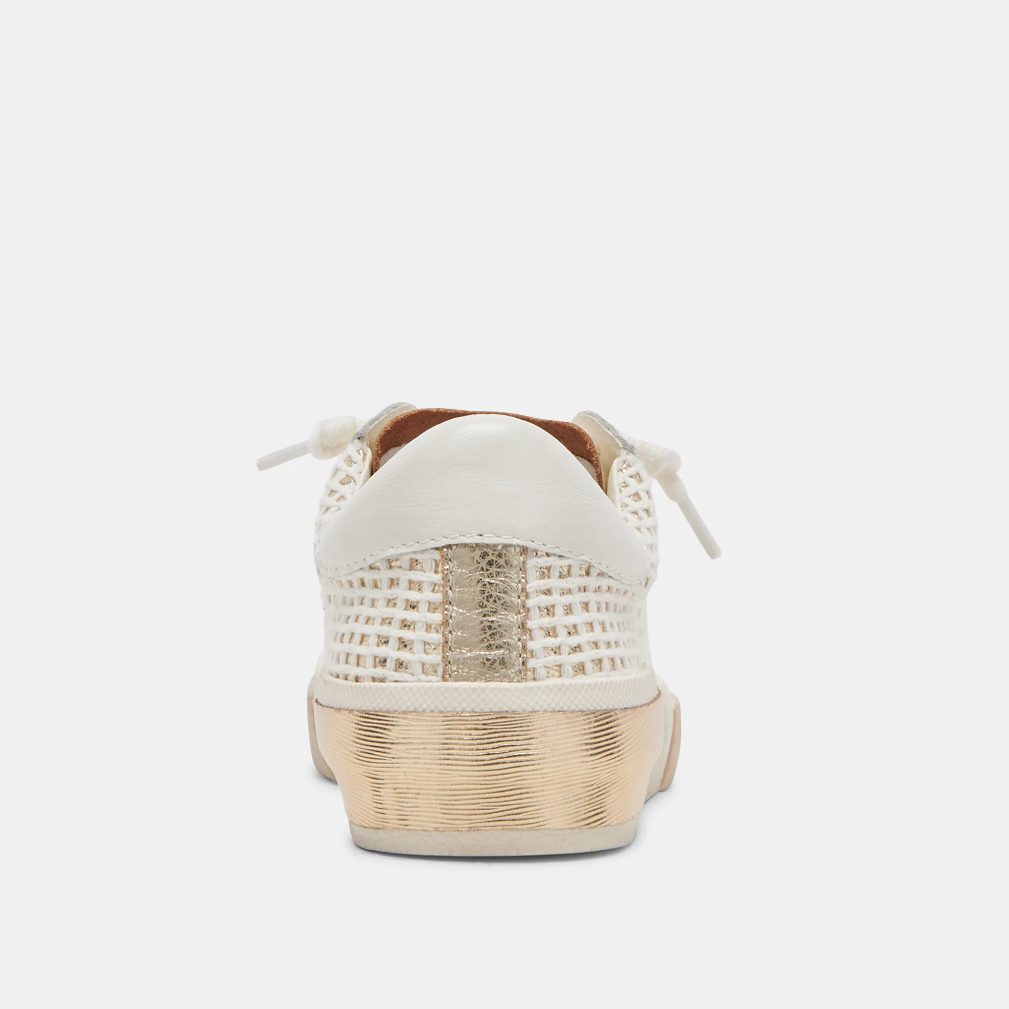 ZINA SNEAKERS BONE GOLD WOVEN - Image 10