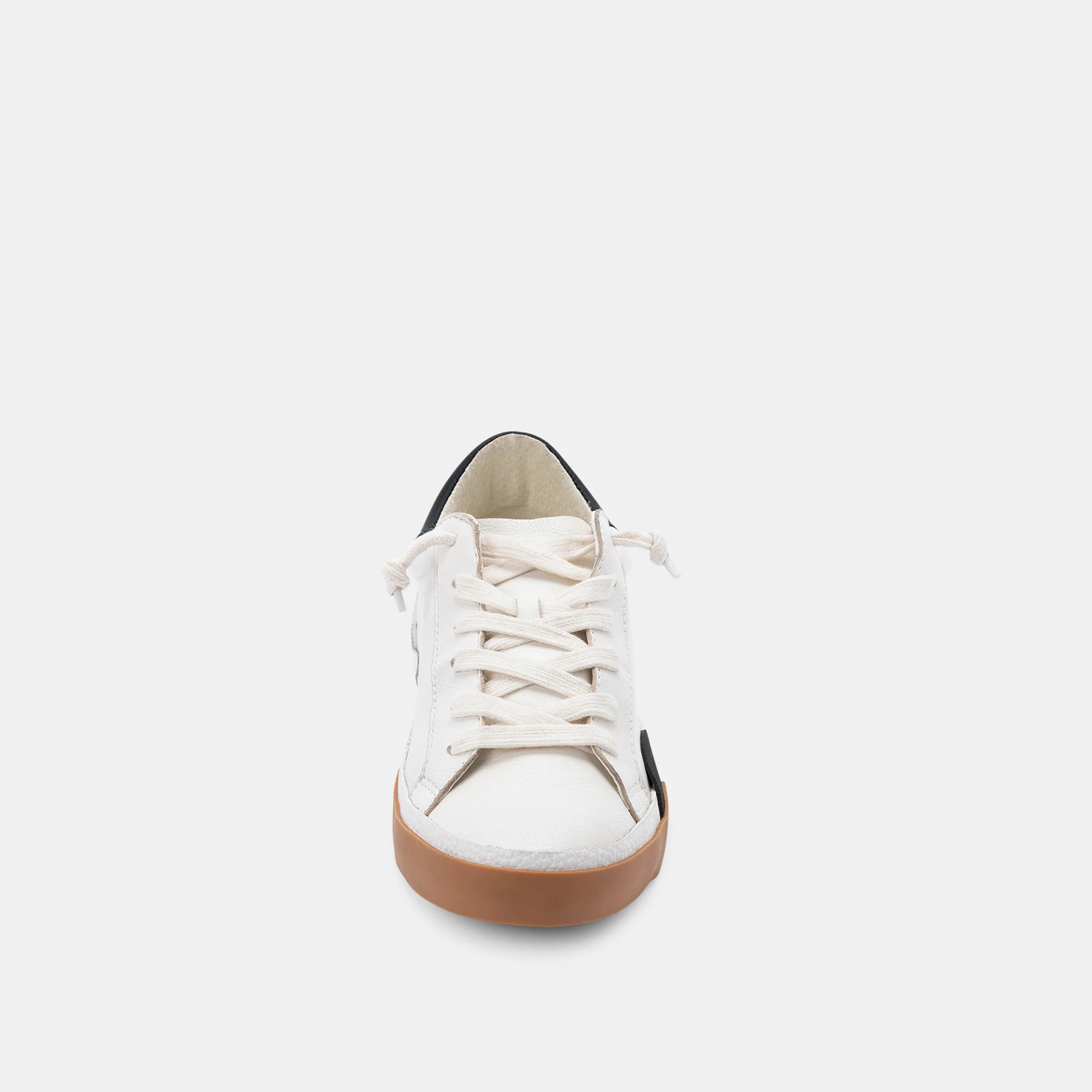 ZINA WIDE SNEAKERS WHITE BLACK LEATHER - Image 7